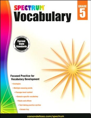 Spectrum Vocabulary Grade 5 (2014 Update)  - 