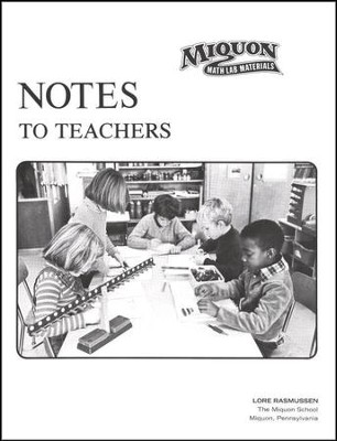 Miquon Math Notes to Teachers   - 