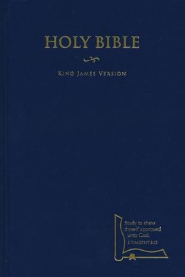 KJV Drill Bible, Blue, Hardcover   - 