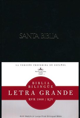 Biblia Biling&uuml;e Letra Gde. RVR 1960/KJV, Enc. Dura  (RVR 1960/KJV Lge. Print Bilingual Bible, Hardcover)  - 