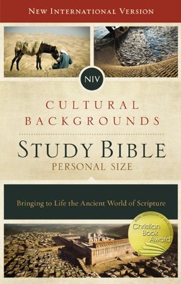 NIV, Cultural Backgrounds Study Bible, Personal Size, Hardcover  -     Edited By: Craig S. Keener, John H. Walton
