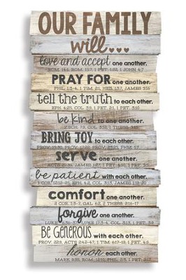 Our Family Will Love    Wall Plaque   - 