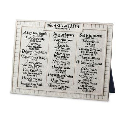 ABC's Of Faith Plaque  - 