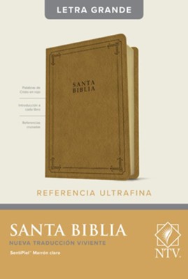 Santa Biblia NTV, Edicion de Referencia Ultrafina, Letra Grande   - 