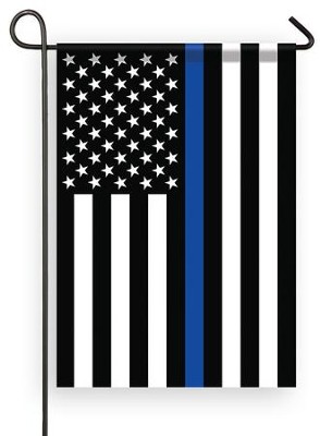 thin blue line mini flag