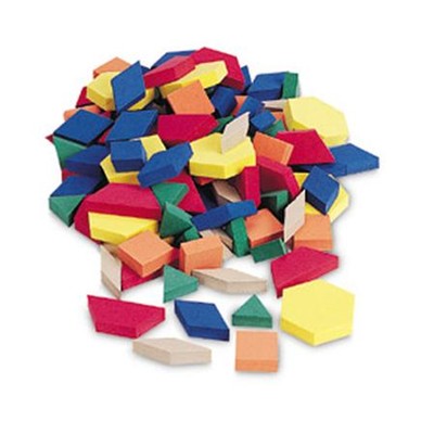 Pattern Blocks - Plastic 1cm (Set of 250): 0201482347 - Christianbook.com