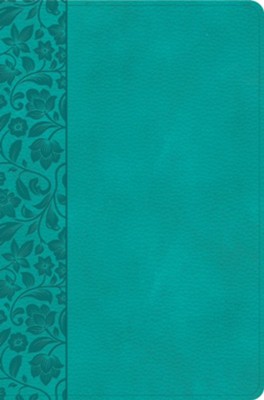 KJV Giant Print Reference Bible, Teal LeatherTouch  -     By: Holman Bible Publishers
