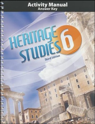 BJU Press Heritage Studies Grade 6 Student Activities Key (3rd Edition ...