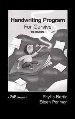 Handwriting Program for Cursive, Teacher's Guide (Homeschool  Edition)  -     By: Phyllis Bertin, Eileen Perlman
