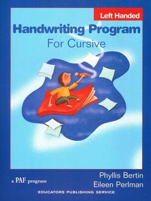 Handwriting Program for Cursive (left-handed; Homeschool  Edition)  -     By: Phyllis Bertin, Eileen Perlman

