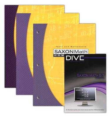 Saxon Math 8/7 Kit & DIVE CD-Rom, 3rd Edition   - 