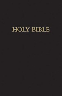 KJV Large-Print Pew Bible--Black - Slightly Imperfect  - 