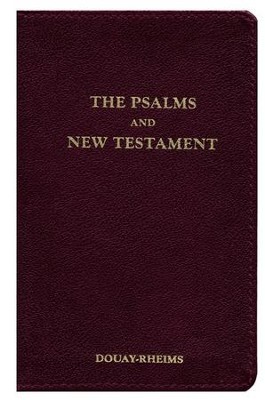 Douay-Rheims New Testament With Psalms, Genuine Leather, Burgundy ...