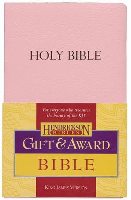 KJV Gift & Award Bible, Imitation leather, Pink  - 