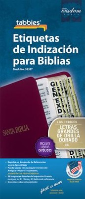 Etiquetas de Indizaci&oacute;n para Biblias, Letras Grande  (Bible Tabbies, Large Print)  - 