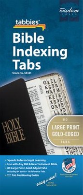 Bible Tabs, Gold Large  - 