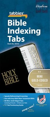 Bible Tabbies, Mini Gold   - 