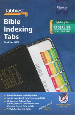 Bible Tabs, Seaside Colors   - 