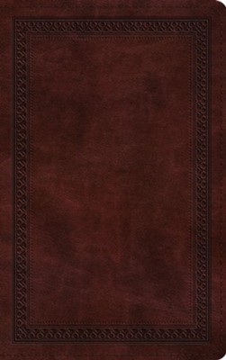 ESV Thinline Bible (TruTone, Mahogany, Border Design)  - 