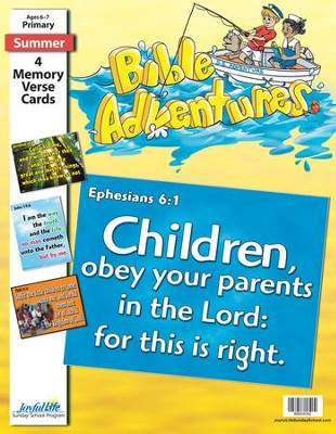 Bible Adventures Primary (Grades 1-2) Memory Verse  Visuals  - 
