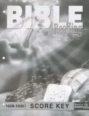 Bible Reading PACE SCORE Key 1028-1030, Grade 3   - 