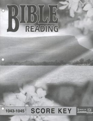 Bible Reading PACE SCORE Key 1043-1045, Grade 4   - 