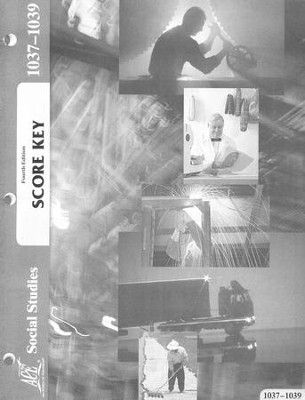 4th Edition Social Studies SCORE Key 1037-1039, Grade 4   - 