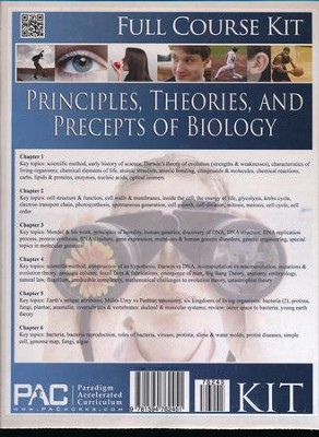 Principles, Theories, and Precepts of Biology, Full   Course Kit  - 