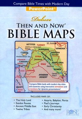 Then and Now Bible Maps PowerPoint Presentation Revised Edition  - 