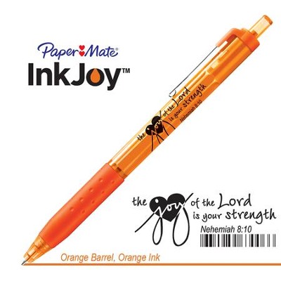 Behold the Joy of His Way Pen, Orange  - 