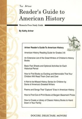 The Artner Reader's Memoria Press Guide to American  History  -     By: Kathy Artner
