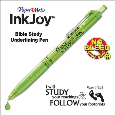 Inkjoy, Bible Study Pen, Lime Green