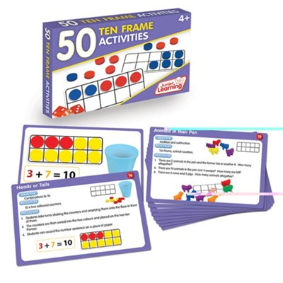 50 Ten Frame Activities (set of 50 cards)   -     By: Duncan Milne
