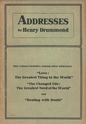 Addresses by Henry Drummond / Digital original - eBook  -     By: Henry Drummond
