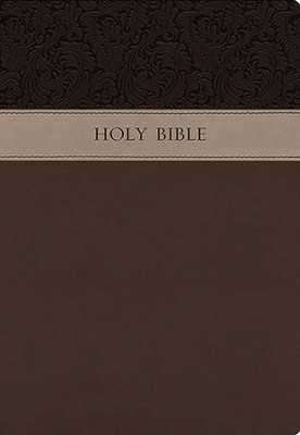 KJV Large Print Wide Margin Bible, Imitation Leather Brown   - 