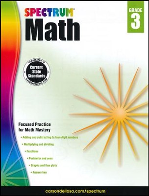 Spectrum Math Grade 3 (2014 Update): 9781483808710 - Christianbook.com