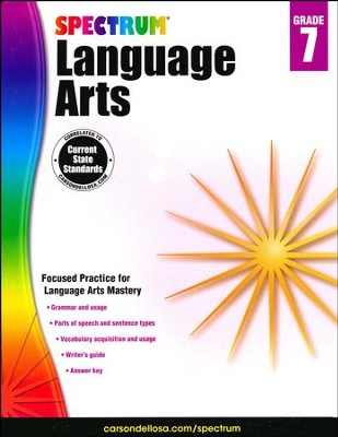 Spectrum Language Arts Grade 7 (2014 Update)  - 