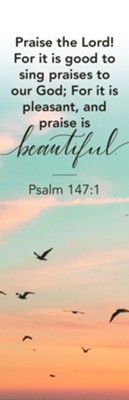 Praise to God Bookmarks (Psalm 147:1) Pack of 25  - 