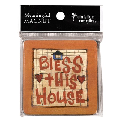 Bless this House Wood Magnet  - 
