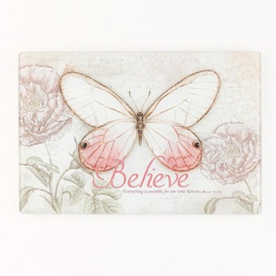Believe, Butterfly Cutting Board, Small  - 