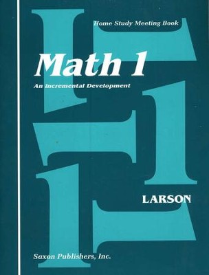 Saxon Math 1, Meeting Book   - 