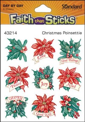 Stickers: Christmas Poinsettia  - 
