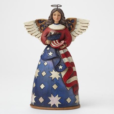 Bless the Stars and Stripes Patriotic Angel  -     By: Jim Shore
