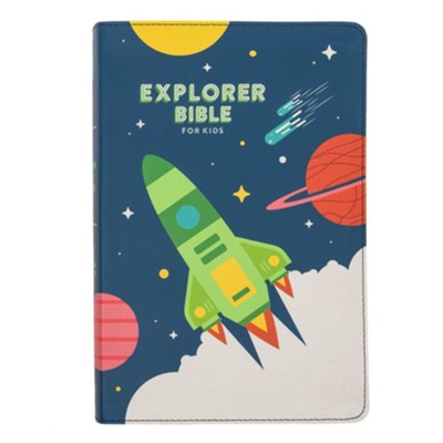 CSB Explorer Bible for Kids, Blast Off--soft leather-look  - 