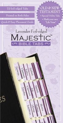 Majestic Bible Tabs - Lavender  - 