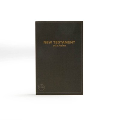 CSB Pocket New Testament with Psalms, Black Paperback  - 