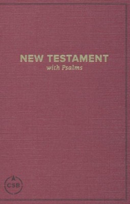 CSB Pocket New Testament with Psalms, Burgundy, Case of 24 ...