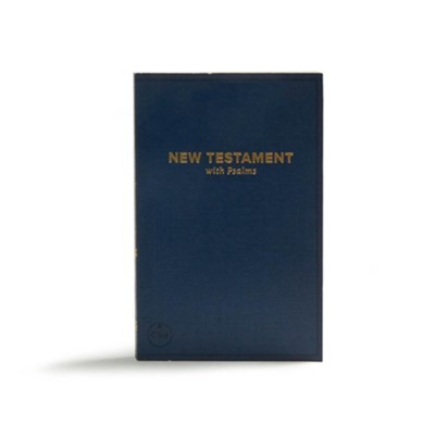 CSB Pocket New Testament with Psalms, Navy Paperback  - 