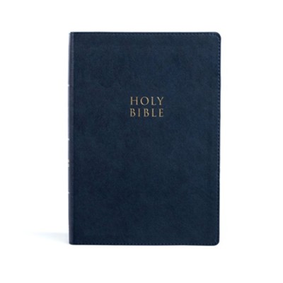 CSB Super Giant Print Reference Bible, Navy LeatherTouch, Indexed ...