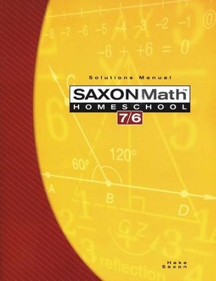 Saxon Math 7 6, 4th Edition, Solutions Manual: 9781591413271 